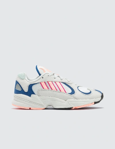 Shop Adidas Originals Yung-1 Sneaker In White, Pink And Blue