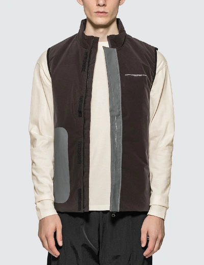 Shop Oakley By Samuel Ross Nylon Pocket Vest In Brown