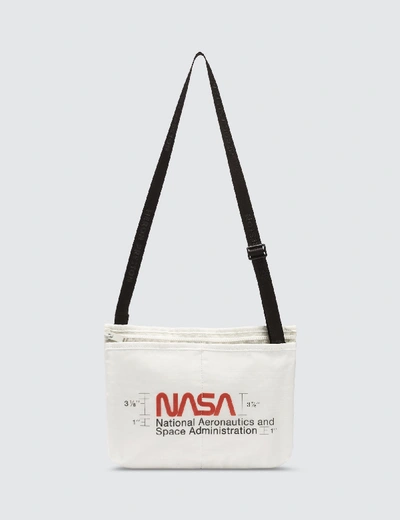 Shop Heron Preston Nasa Messanger Bag In White