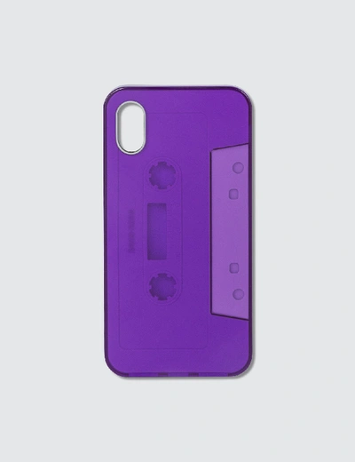 Shop Nana-nana Not A Cassette Tape Iphone Case In Purple