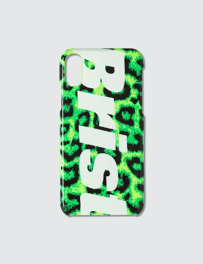 Shop F.c. Real Bristol Leopard Print Iphone X/xs Case In Green