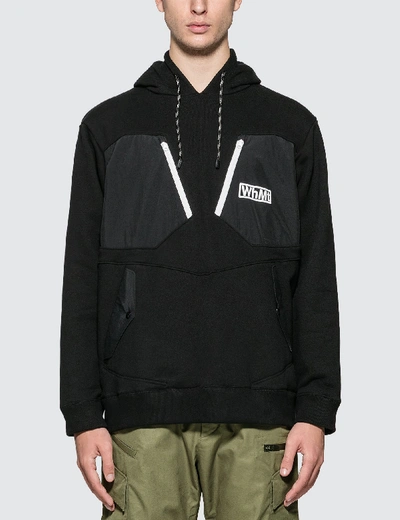 Shop White Mountaineering Hooded Parka In Black
