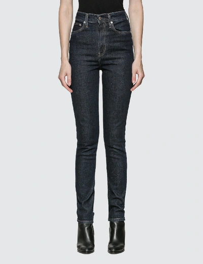 Shop Helmut Lang Femme Hi Spikes Jeans In Blue