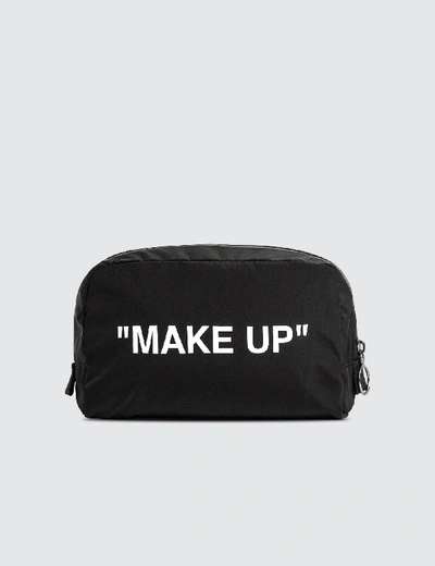 Shop Off-white "make Up" Pouch In Black