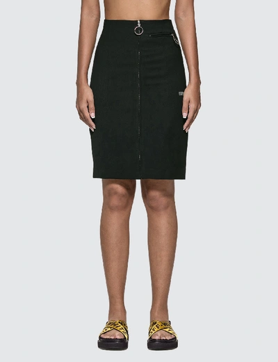 Shop Off-white High Waist Pencil Skirt In Black