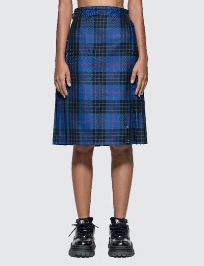 Shop Le Kilt Blue Morgan Tartan 25-inch Skirt