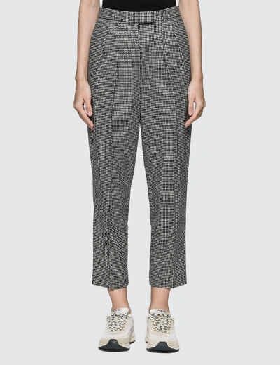 Shop A.p.c. Houndstooth Pants In Black