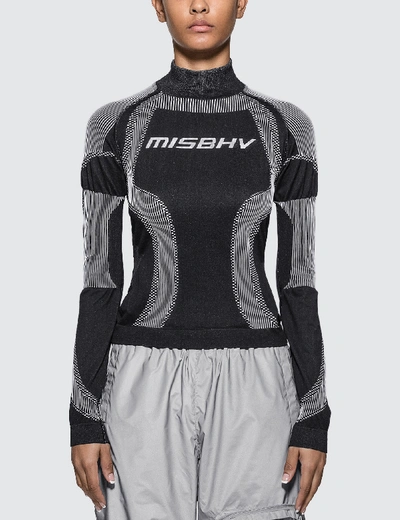 Shop Misbhv Active Future Long Sleeve Top In Black
