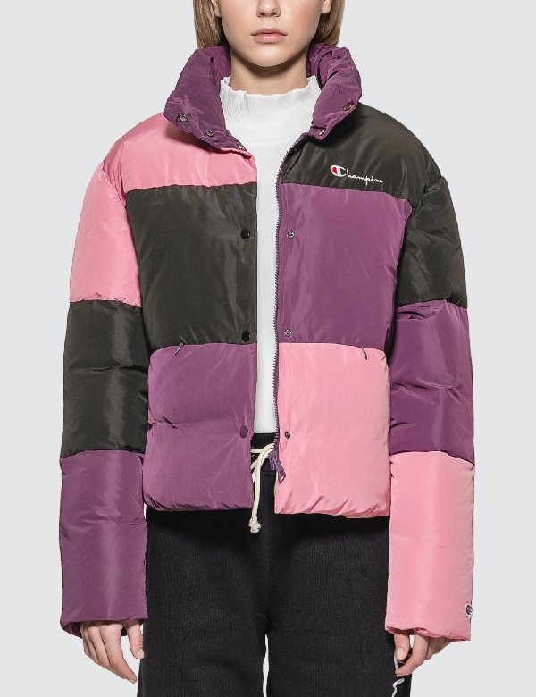 champion pink jacket