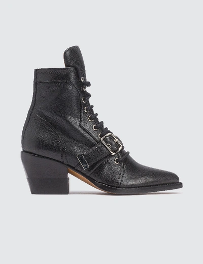 Shop Chloé Rylee Medium Boots In Black