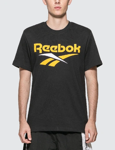 Shop Reebok Classic Vector T-shirt In Black