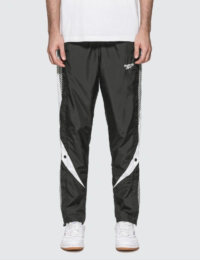 Shop Reebok Satin Vector Track Pants In Black