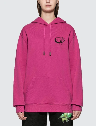 Shop Off-white Markers Regular Hoodie In Pink