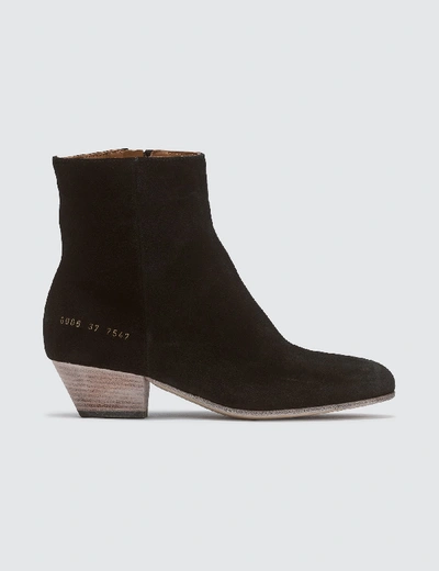 Shop Common Projects Suede Western Boots In Black
