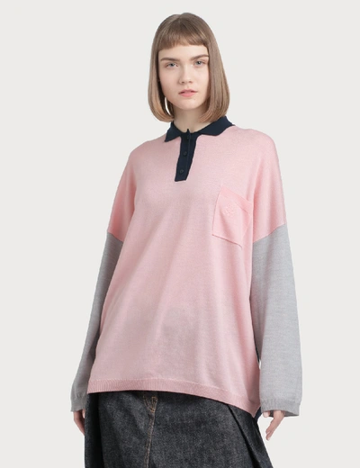 Shop Loewe Poloneck Sweater In Pink