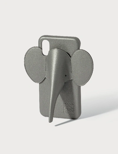 Shop Loewe Elephant Phone Cover X/xs In Grey