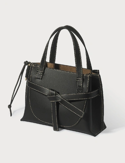 Shop Loewe Gate Top Handle Mini Bag In Black