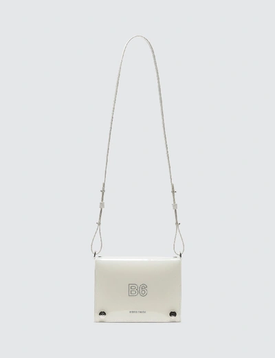 Shop Nana-nana Leather X Pvc B6 Bag In White