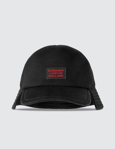 Shop Burberry Logo Appliqué Reconstructed Baseball Cap In Black