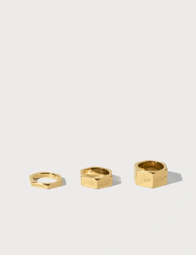 Shop Off-white Bolt Ring In Gold