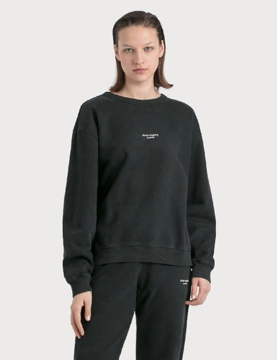 Shop Acne Studios Fierre Stamp Sweatshirt In Black