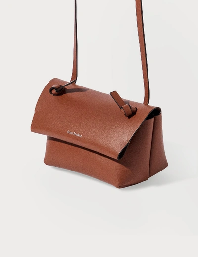 Shop Acne Studios Mini Crossbody Bag In Brown