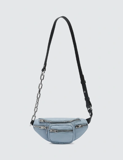 Shop Alexander Wang Attica Soft Mini Fanny Crossbody Bag In Blue