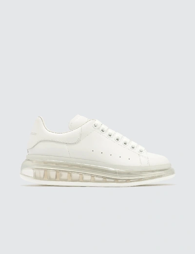 Shop Alexander Mcqueen Oversized Sneaker With Transparent Sole In White