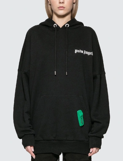 Shop Palm Angels New Basic Hoody In Black