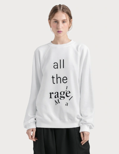 Shop Maison Margiela "all The Rage" Sweatshirt In White