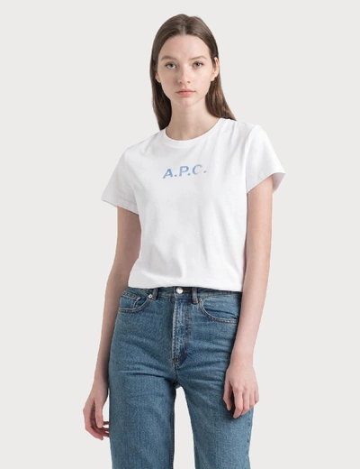 Shop Apc Stamp T-shirt In White