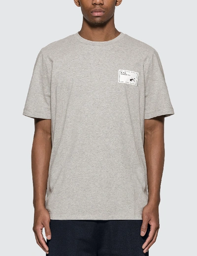 Shop Apc Pepper T-shirt In Grey