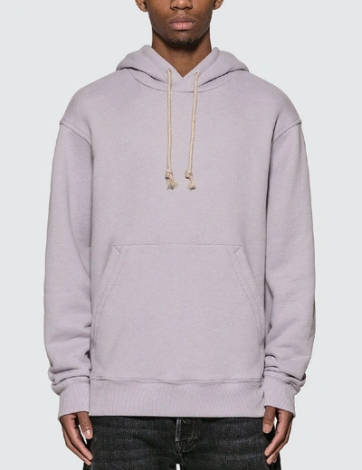 Acne Studios Reverse Label Hoodie In Purple | ModeSens