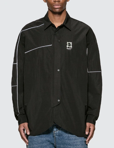 Shop Ader Error Oversized Reflector Jacket In Black