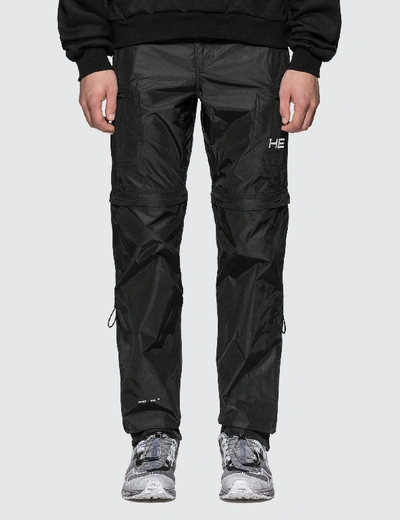 Shop Heliot Emil Zip Off Track Pants In Black