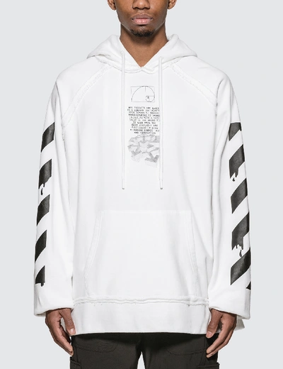 Shop Off-white Dripping Arrows Hoodie In White