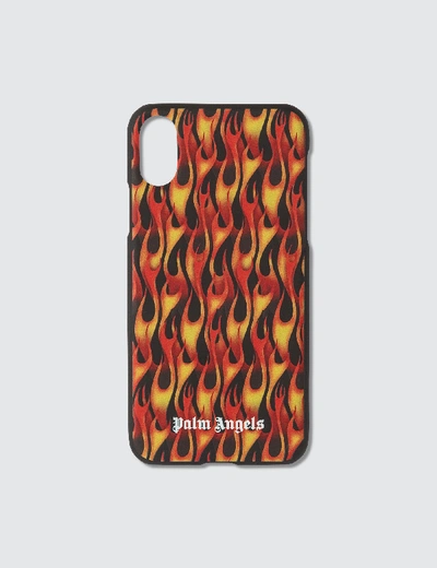 Shop Palm Angels Burning Iphone X/xs Case In Black