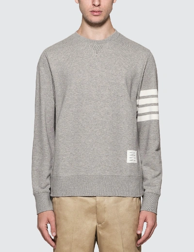 Shop Thom Browne Classic Sweatshirt In Grey