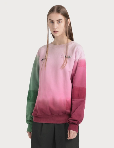 Shop Ambush New Patchwork Sweatshirt In Pink