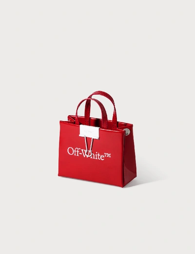 Shop Off-white Baby Box Bag In Red