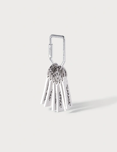 Shop Off-white Label Keyring In White
