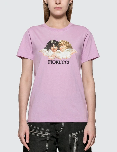 Shop Fiorucci Vintage Angels T-shirt In Purple
