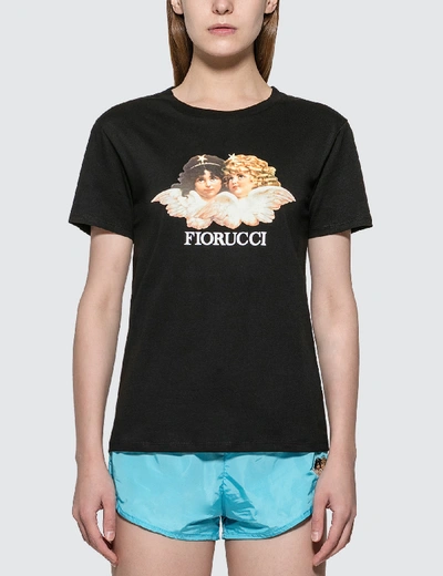 Shop Fiorucci Vintage Angels T-shirt In Black