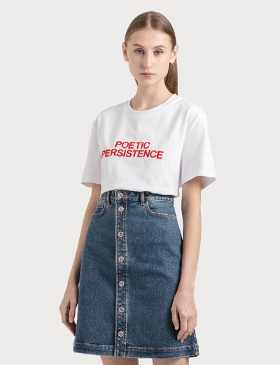 Shop A.p.c. Poetic Persistence T-shirt In White