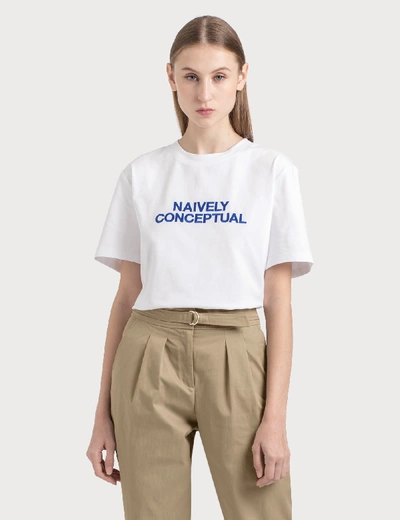 Shop Apc Naively Conceptual T-shirt In White