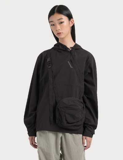 Shop Hyein Seo Packable Anorak With Crossbody Bag In Black