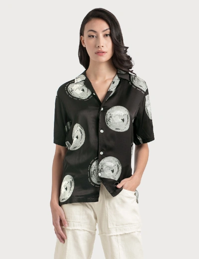 Shop Kirin All Over Discoball Shirt In Black