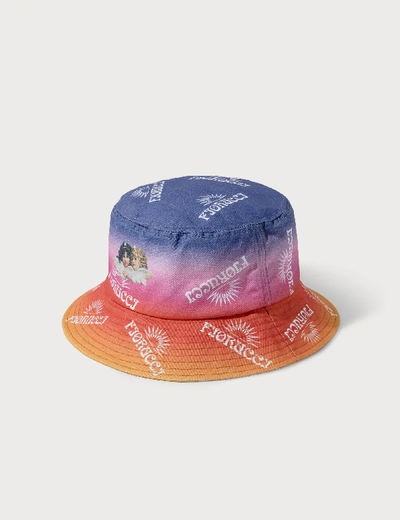 Shop Fiorucci Sunset Print Bucket Hat In Multicolor