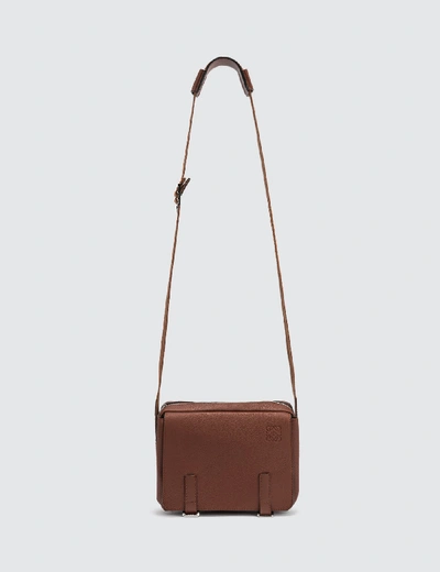 Shop Loewe Military Messenger Xs Bag In Brown