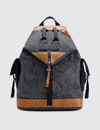 Shop Loewe Eln Convertible Backpack In Black